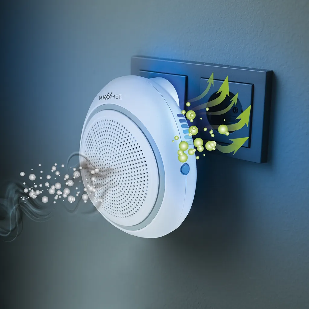Luftreiniger Ionisator Filter Steckdose UV-Licht Vorfilter 30m² Weiß MAXXMEE 4 Luftreiniger Ionisator Filter Steckdose UV-Licht Vorfilter 30m² Weiß MAXXMEE – Bild 2