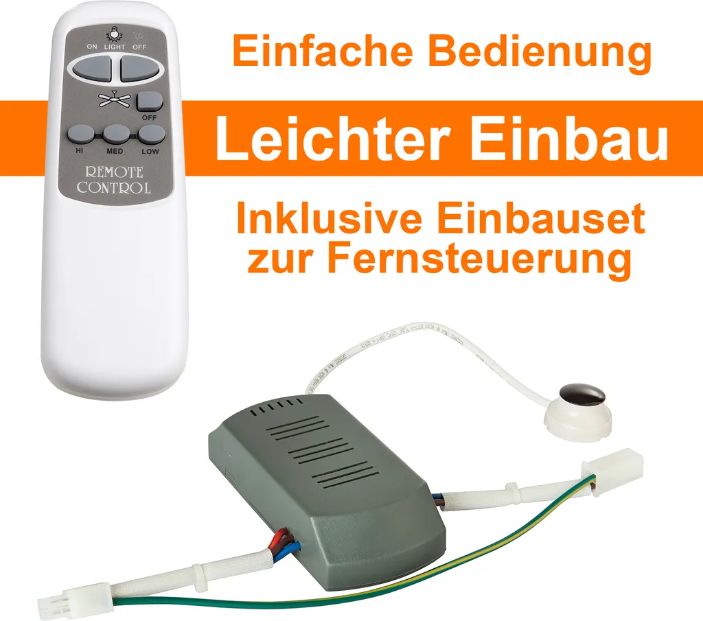 Deckenventilator Mit Fernbedienung Und Licht Ventilator Lampe Holz Optik 106 Cm 9 Deckenventilator Mit Fernbedienung Und Licht Ventilator Lampe Holz Optik 106 Cm – Bild 7
