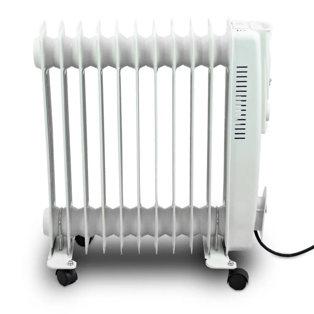 Kepland Elektrischer Ölradiator 2500W 11 Rippen Weiß 5 Kepland Elektrischer Ölradiator 2500W 11 Rippen Weiß – Bild 3