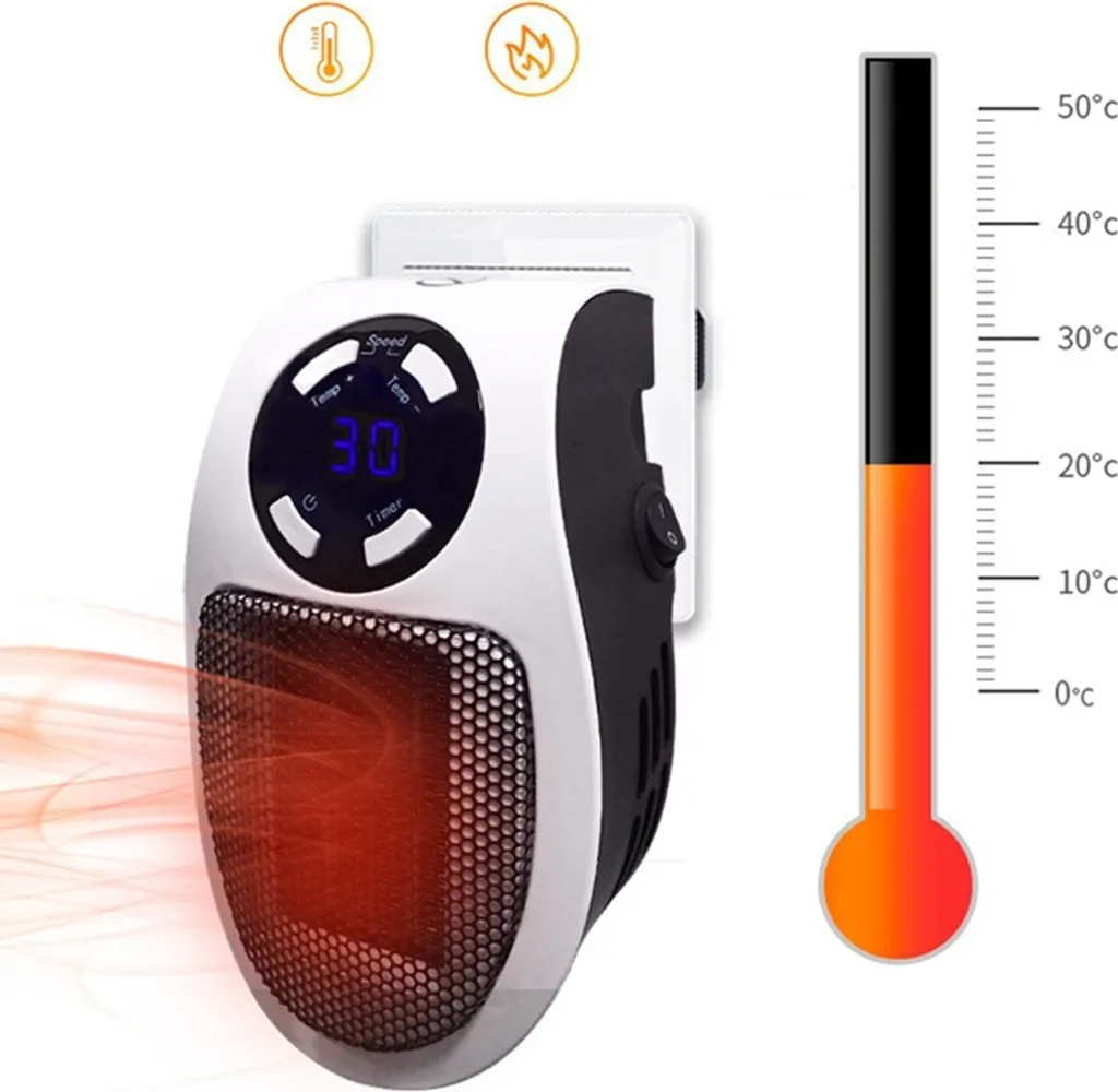 2er 500W 220V Steckdosen Heizlüfter Mini Heizung | Elektroheizer | Heizgerät Elektroheizer Plug In Heater Heizgerät Energie Sparen Mit Fernbedienung 9 2er 500W 220V Steckdosen Heizlüfter Mini Heizung | Elektroheizer | Heizgerät Elektroheizer Plug In Heater Heizgerät Energie Sparen Mit Fernbedienung – Bild 7