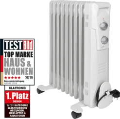 CLATRONIC Öl-Radiator RA 3736 9 Rippen Weiß -De'Longhi || Rowenta Verkaufsgeschäft 44ee7f3c7a89443d2693b968999993e0