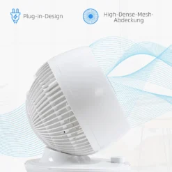 HOMCOM Tischventilator Umluftventilator 90° Kippfunktion 70° Oxidation 90° Schwenkbar Ventilator Lüfter 3 Geschwindigkeitsstufen ABS Kunststoff L Ø27 X 34H Cm 17 HOMCOM Tischventilator Umluftventilator 90° Kippfunktion 70° Oxidation 90° Schwenkbar Ventilator Lüfter 3 Geschwindigkeitsstufen ABS Kunststoff L Ø27 X 34H Cm -De'Longhi || Rowenta Verkaufsgeschäft 4856d08bf9d12b7a3edfb387194628c7