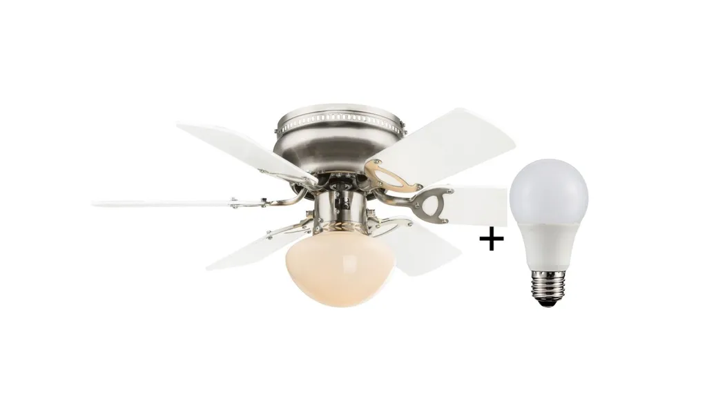 GLOBO Deckenventilator Mit LED Beleuchtung Leuchte Luftkühler 0307WLED 5 GLOBO Deckenventilator Mit LED Beleuchtung Leuchte Luftkühler 0307WLED – Bild 3