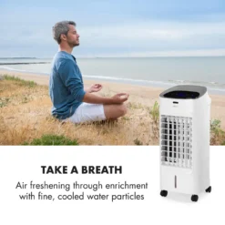 OneConcept Coolster 4-in-1 Klimagerät - Luftkühler, Ventilator, Ionisator Und Luftbefeuchter , 320 M³/h Luftstrom , Zuschaltbarer Oszillation , Abschalt-Timer Bis 9 H , Touch-Bedienung , Weiß 14 OneConcept Coolster 4-in-1 Klimagerät - Luftkühler, Ventilator, Ionisator Und Luftbefeuchter , 320 M³/h Luftstrom , Zuschaltbarer Oszillation , Abschalt-Timer Bis 9 H , Touch-Bedienung , Weiß -De'Longhi || Rowenta Verkaufsgeschäft 4c9e4ff253a085ef84bdecaf2e764924