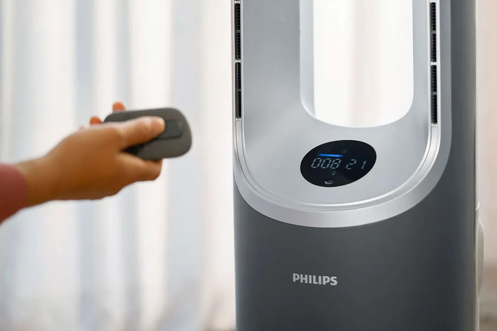 Philips 3-in-1 AirPerformer Luftreiniger Mit Heiz- + Kühlfunktion Series 8000, HEPA-Filter, Bis Zu 70 M², Schwarz (AMF870/15) 7 Philips 3-in-1 AirPerformer Luftreiniger Mit Heiz- + Kühlfunktion Series 8000, HEPA-Filter, Bis Zu 70 M², Schwarz (AMF870/15) – Bild 5