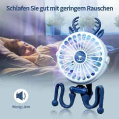 [2022 Neu] Mini USB-Ventilator, Mini Tragbarer Elektrischer Ventilator Octopus Stand Einstellbarer Handventilator Mit Usb Aufladung, Mit Nachtlicht -De'Longhi || Rowenta Verkaufsgeschäft 516c89fbd58b13648e51d115828dfdac