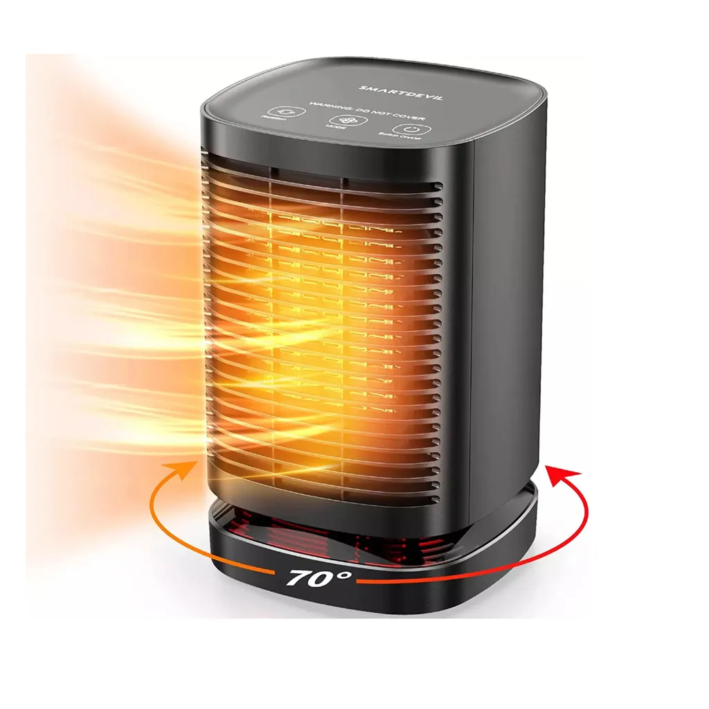 Technoheat Keramikheizlüfter Keramikheizlüfter Praktisch Tragbar 70°Oszillation, Leicht Tragbar Mit Touchpad 3 Technoheat Keramikheizlüfter Keramikheizlüfter Praktisch Tragbar 70°Oszillation, Leicht Tragbar Mit Touchpad