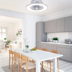 Selltec LED Deckenlampe Ventilator AIR 3 Stufen, Dimmbar, Fernbedienung CCT, Wohnzimmer Wohnzimmer, Schlafzimmer, Kinderzimmer 14646055 -De'Longhi || Rowenta Verkaufsgeschäft 560cd65ef38fc12514636ff1c95fd141