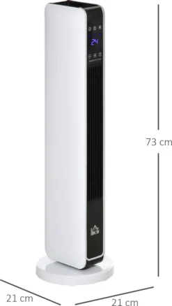 HOMCOM Heizgerät Heizlüfter 2200W Elektroheizer Keramik Heizturm Mit Fernbedienung 8-Stunden-Timer Oszillation Heizer Heizung ABS PA Weiß+Schwarz 21 X 21 X 73 Cm 14 HOMCOM Heizgerät Heizlüfter 2200W Elektroheizer Keramik Heizturm Mit Fernbedienung 8-Stunden-Timer Oszillation Heizer Heizung ABS PA Weiß+Schwarz 21 X 21 X 73 Cm -De'Longhi || Rowenta Verkaufsgeschäft 57f0f613f433fb6d71e48202937e6861
