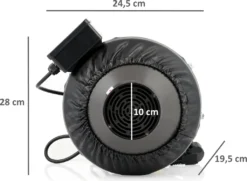Zelsius Elektrischer Rohrlüfter 345 M³/h Grow Tent | Ø 100 Mm | Radialventilator -De'Longhi || Rowenta Verkaufsgeschäft 58320f87faceaf4c4684ff79585270e4