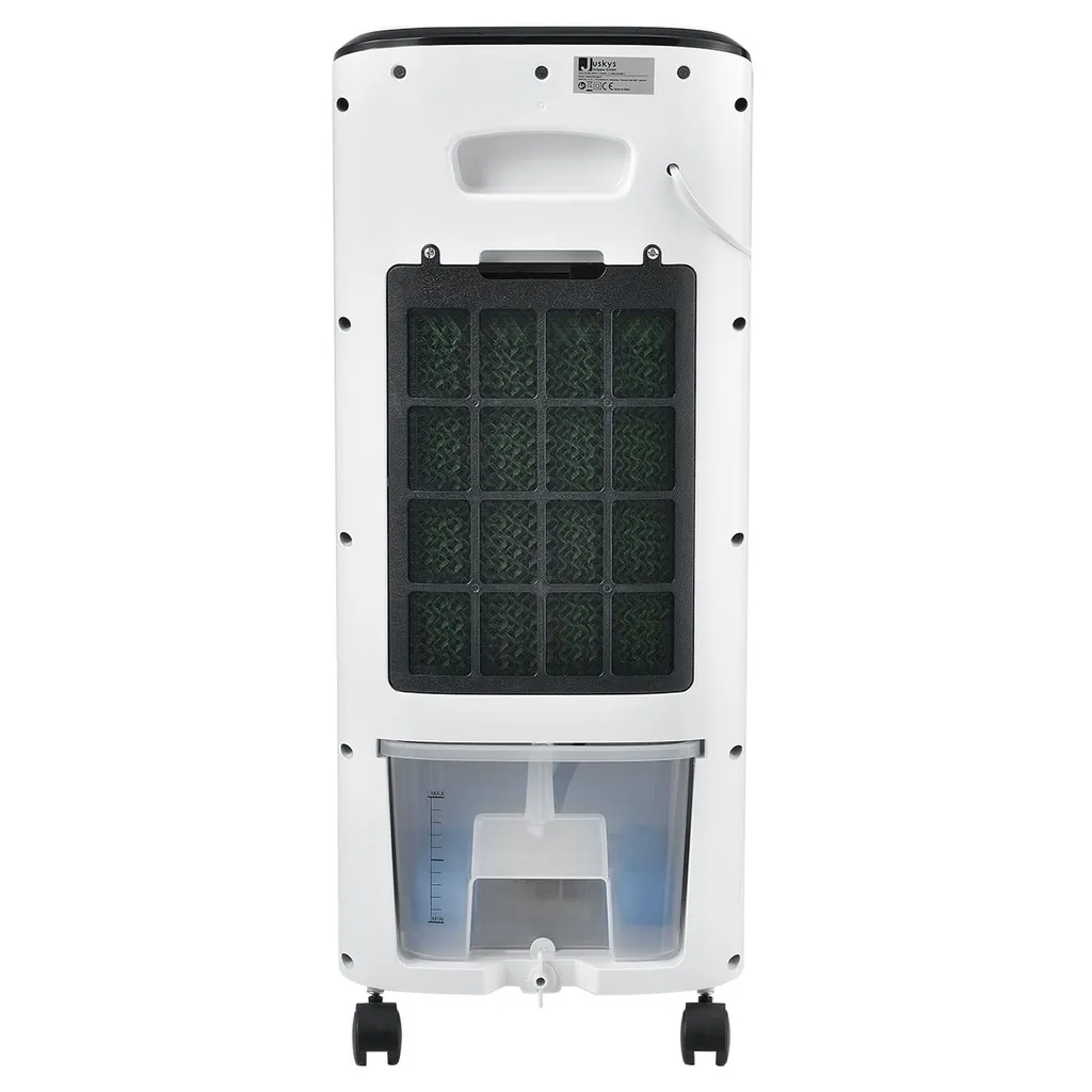 Juskys Mobile Klimaanlage Mit Fernbedienung, Schwingfunktion & Timer – Klimagerät 65 Watt 76 Cm – Luftkühler 3 Geschwindigkeiten – Weiß 10 Juskys Mobile Klimaanlage Mit Fernbedienung, Schwingfunktion & Timer – Klimagerät 65 Watt 76 Cm – Luftkühler 3 Geschwindigkeiten – Weiß – Bild 8