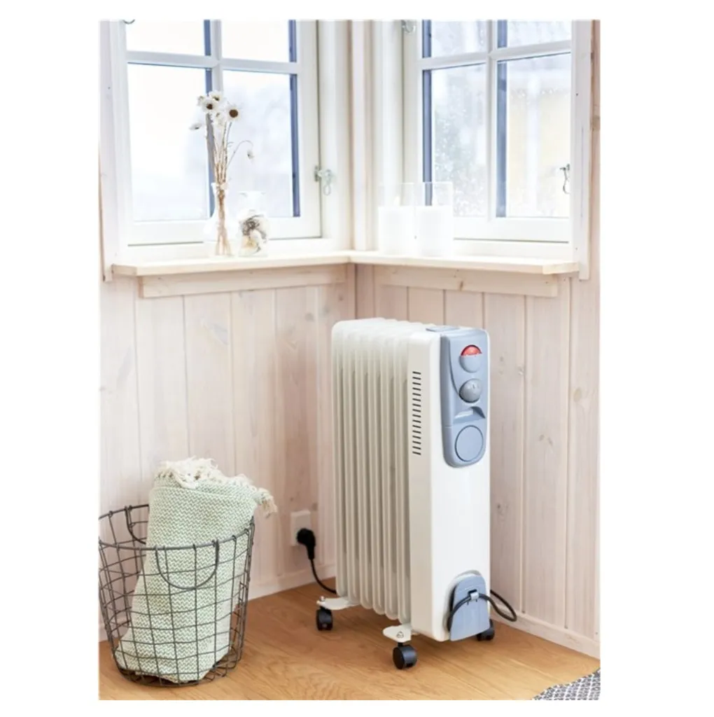 JUNG DAYE15 Heizung Elektrisch Mit Thermostat, 7 Lamellen, Ölradiator & Konvektor, 1500 Watt Energiesparend, Mobile Elektroheizung, Bis 25qm 7 JUNG DAYE15 Heizung Elektrisch Mit Thermostat, 7 Lamellen, Ölradiator & Konvektor, 1500 Watt Energiesparend, Mobile Elektroheizung, Bis 25qm – Bild 5
