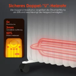 Ölradiator, 2000W Ölradiator Energiesparend, Elektroheizung Radiator Mit 9 Rippen, Ölheizung Mit Thermostat, Für Räume Bis 30qm, Heizkörper Mit Überhitzungsschutz Und 3 Heizstufen 15 Ölradiator, 2000W Ölradiator Energiesparend, Elektroheizung Radiator Mit 9 Rippen, Ölheizung Mit Thermostat, Für Räume Bis 30qm, Heizkörper Mit Überhitzungsschutz Und 3 Heizstufen -De'Longhi || Rowenta Verkaufsgeschäft 6005640e28c6899b66cacb0bb4e3584d