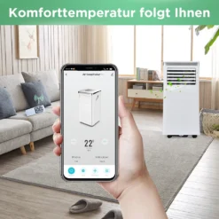 Merax 3in1 Mobile Klimagerät 9000 BTU Klimaanlage Mit Entfeuchtung, Fernbedienung Und Abluftschlauch, Klimaanlage Für Räume Bis 100 M³, Ventilationsfunktion Und 24h-Timer, 1003W[EEK A] -De'Longhi || Rowenta Verkaufsgeschäft 606dd21d21fb133a22ebffb80a3159e7