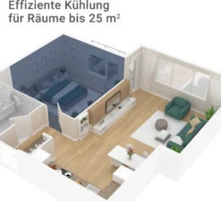 SUNTEC Mobiles Lokales Klimagerät Impuls 2.0 Eco | Für Räume Bis 60 M3 (25 M2) | Inkl. Abluftschlauch | Kühler Und Entfeuchter Mit ökologischem Kühlmittel R290 | 7.000 BTU/h, EEK A -De'Longhi || Rowenta Verkaufsgeschäft 609de80c21c14187e3ed18f46526cad0