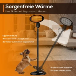 TroniTechnik Quartz-Heizstrahler Mit 3 Stufen, Verstellbarer Teleskopstange Und Kopf 28 TroniTechnik Quartz-Heizstrahler Mit 3 Stufen, Verstellbarer Teleskopstange Und Kopf -De'Longhi || Rowenta Verkaufsgeschäft 60b1970cd833608b0c7045268e3c7793