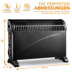 Konvektor Heizgerät 2000W Schwarz Mit Timer Heizung Elektroheizung Heizlüfter Heizkörper 8 Konvektor Heizgerät 2000W Schwarz Mit Timer Heizung Elektroheizung Heizlüfter Heizkörper -De'Longhi || Rowenta Verkaufsgeschäft 6209c41acb68ce49bd8926699ceea6bd