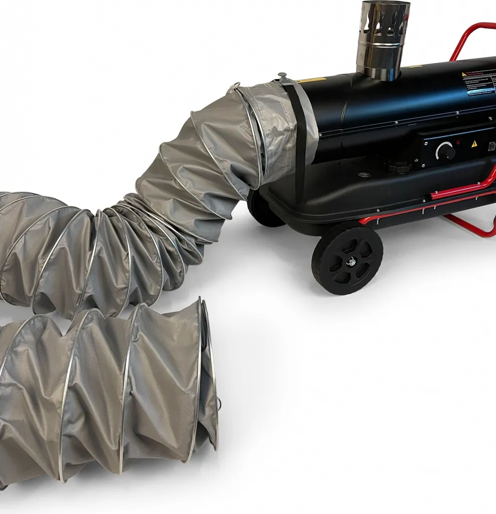 Hallenheizung Ölheizgebläse Dieselheizung DeTec.20 Kw Inkl. 5 M Lufttransportschlauch 4 Hallenheizung Ölheizgebläse Dieselheizung DeTec.20 Kw Inkl. 5 M Lufttransportschlauch – Bild 2
