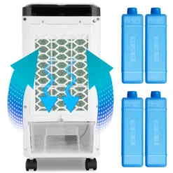 Monzana Luftkühler MZ401 3in1 4l Inkl 3 Stufen Ventilator Luftkühler Luftbefeuchter Ionisator Aircooler Klimagerät -De'Longhi || Rowenta Verkaufsgeschäft 62ecd46fa461b8c5e0fce6b4eeeed543