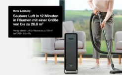 BRAUN Luftreiniger BFD104BE2 SCAN & CLEAN Raumgröße: 129 M² Dreifachfiltrierungssystem Schwarz -De'Longhi || Rowenta Verkaufsgeschäft 64549a7a2808e070469c11524c6d9899