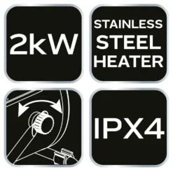 NEO TOOLS Industrie-Elektroheizgerät Aus Edelstahl (2 KW - IPX4) -De'Longhi || Rowenta Verkaufsgeschäft 64ed97d7979a8772faa52d141873c1e7