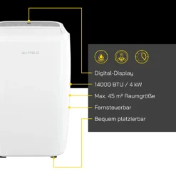 GUTFELS Mobile Klimaanlage CM 81455 We | 14000 BTU | Inkl. Abluftschlauch | Mobil | Luftentfeuchtung | Kühlen | R290a Kältemitte L Weiß 10 GUTFELS Mobile Klimaanlage CM 81455 We | 14000 BTU | Inkl. Abluftschlauch | Mobil | Luftentfeuchtung | Kühlen | R290a Kältemitte L Weiß -De'Longhi || Rowenta Verkaufsgeschäft 66403839c6d4b30784b25ea9ba4b4385