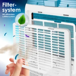 KESSER® Klimaanlage Mobil Klimagerät 4in1 Kühlen, Luftentfeuchter, Lüften, Ventilator - 9000 BTU/h (2.600 Watt) 2,7KW - Klima , Fernbedienung Und Timer, Nachtmodul, Farbe:Weiß -De'Longhi || Rowenta Verkaufsgeschäft 68460c12ed27d354c8853989a4ef4d7b