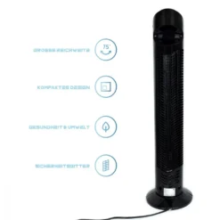 JAP Quebec Oszillierender Leise Turmventilator - 3 Geschwindigkeitsstufen - Drehend - Säulenventilator Mit Timer - Weiß 14 JAP Quebec Oszillierender Leise Turmventilator - 3 Geschwindigkeitsstufen - Drehend - Säulenventilator Mit Timer - Weiß -De'Longhi || Rowenta Verkaufsgeschäft 68dabd768936241d17c8ffd81a36c1a1