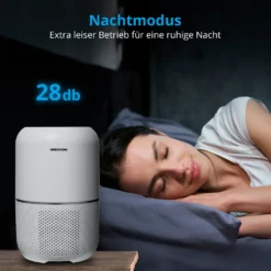 MEDION Luftreiniger Mit HEPA-Filter (H13) (reduziert Verunreinigungen Aerosole Pollen Staub Tierhaare, Bis Zu 34 M², Timer- Und Schlaffunktion, Luftqualitätsanzeige, Touch, 35 Watt, MD 19778) 16 MEDION Luftreiniger Mit HEPA-Filter (H13) (reduziert Verunreinigungen Aerosole Pollen Staub Tierhaare, Bis Zu 34 M², Timer- Und Schlaffunktion, Luftqualitätsanzeige, Touch, 35 Watt, MD 19778) -De'Longhi || Rowenta Verkaufsgeschäft 6d7cb78ec8f0f7d7db7dee059e726083