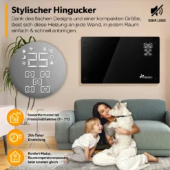 TRESKO® Elektroheizung Schwarz 2000W Inkl. WiFi & APP Glaskonvektor Konvektor Wand Heizung Glas Heizkörper Bad 15 TRESKO® Elektroheizung Schwarz 2000W Inkl. WiFi & APP Glaskonvektor Konvektor Wand Heizung Glas Heizkörper Bad -De'Longhi || Rowenta Verkaufsgeschäft 6e691cfd5f0b85fd331464278666e33d