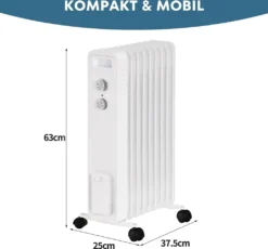STAHLMANN Ölradiator ZR201 Weiss – Elektroheizung Energiesparend Bis 50 Qm Fläche – Heizung Elektrisch Mit Thermostat Und 3 Heizstufen – Elektrisches Heizgerät, Electric Heater, Watt:2000W 12 STAHLMANN Ölradiator ZR201 Weiss – Elektroheizung Energiesparend Bis 50 Qm Fläche – Heizung Elektrisch Mit Thermostat Und 3 Heizstufen – Elektrisches Heizgerät, Electric Heater, Watt:2000W -De'Longhi || Rowenta Verkaufsgeschäft 6edfd6fbae556eb0e9b186cfad8cf6d8