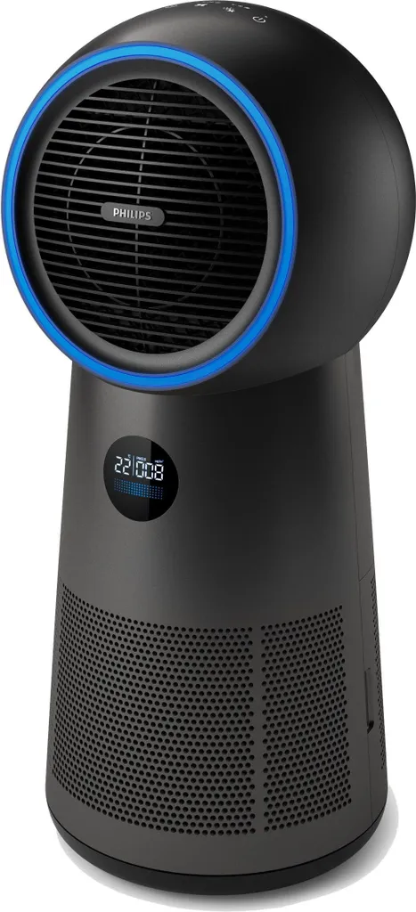 Philips Luftreiniger 3 In 1 AMF220/15 Lüfter 7,5-15-25; Heizung 1250-1500-2200 W, Geeignet Für Räume Bis 42 M², Schwarz 9 Philips Luftreiniger 3 In 1 AMF220/15 Lüfter 7,5-15-25; Heizung 1250-1500-2200 W, Geeignet Für Räume Bis 42 M², Schwarz – Bild 7