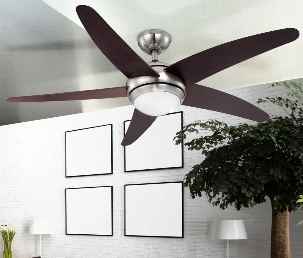 Globo Lighting VENTILATOR Metall Nickel Matt, MDF Wenge, Glas Opal, Fernbedienung, Batterie Inkludiert 2x AAA,, Max. Motorleistung 55W, Optimale Raumnutzung 30m², Abkühlung, Aufheizen, Geschwindigkeitsstufen 80/95/170 RPM, ø: 1320mm, H: 372mm, Exkl. 1x E14 60W 230V 14 Globo Lighting VENTILATOR Metall Nickel Matt, MDF Wenge, Glas Opal, Fernbedienung, Batterie Inkludiert 2x AAA,, Max. Motorleistung 55W, Optimale Raumnutzung 30m², Abkühlung, Aufheizen, Geschwindigkeitsstufen 80/95/170 RPM, ø: 1320mm, H: 372mm, Exkl. 1x E14 60W 230V – Bild 12