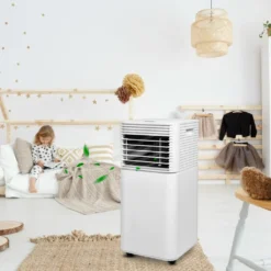 Lospitch Mobiles Klimageraet 7.000 BTU/h Mit Oekologischem Kuehlmittel,4-in-1 Klimaanlage Eco R290,Aircondition, Ventilator Und Luftentfeuchter Für Raeume Bis 60 M3,Weiss,EEK: A Klimaanlagen -De'Longhi || Rowenta Verkaufsgeschäft 772fa82af40a36dba45c22a21eb210b5 1