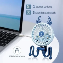 [2022 Neu] Mini USB-Ventilator, Mini Tragbarer Elektrischer Ventilator Octopus Stand Einstellbarer Handventilator Mit Usb Aufladung, Mit Nachtlicht -De'Longhi || Rowenta Verkaufsgeschäft 773cc5979131788a824153b7137e701d
