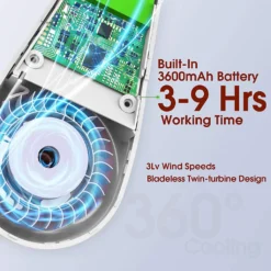 Tragbarer Halsventilator Klimaanlage, 360° Bladeless Kühlventilator Tragbar Nacken Klimaanlage Mit Kühlung Chip & LCD-Schirm, Wiederaufladbarer USB-Sportventilator Für Büro Turnhalle Strand 11 Tragbarer Halsventilator Klimaanlage, 360° Bladeless Kühlventilator Tragbar Nacken Klimaanlage Mit Kühlung Chip & LCD-Schirm, Wiederaufladbarer USB-Sportventilator Für Büro Turnhalle Strand -De'Longhi || Rowenta Verkaufsgeschäft 787babc9f48820d700b3846fc1254828