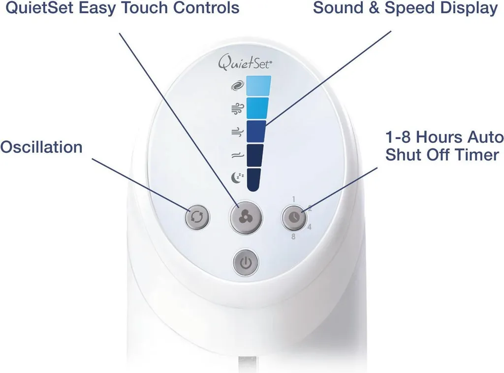 Honeywell Turmventilator HYF260E4 30W Weiß 108421 6 Honeywell Turmventilator HYF260E4 30W Weiß 108421 – Bild 4