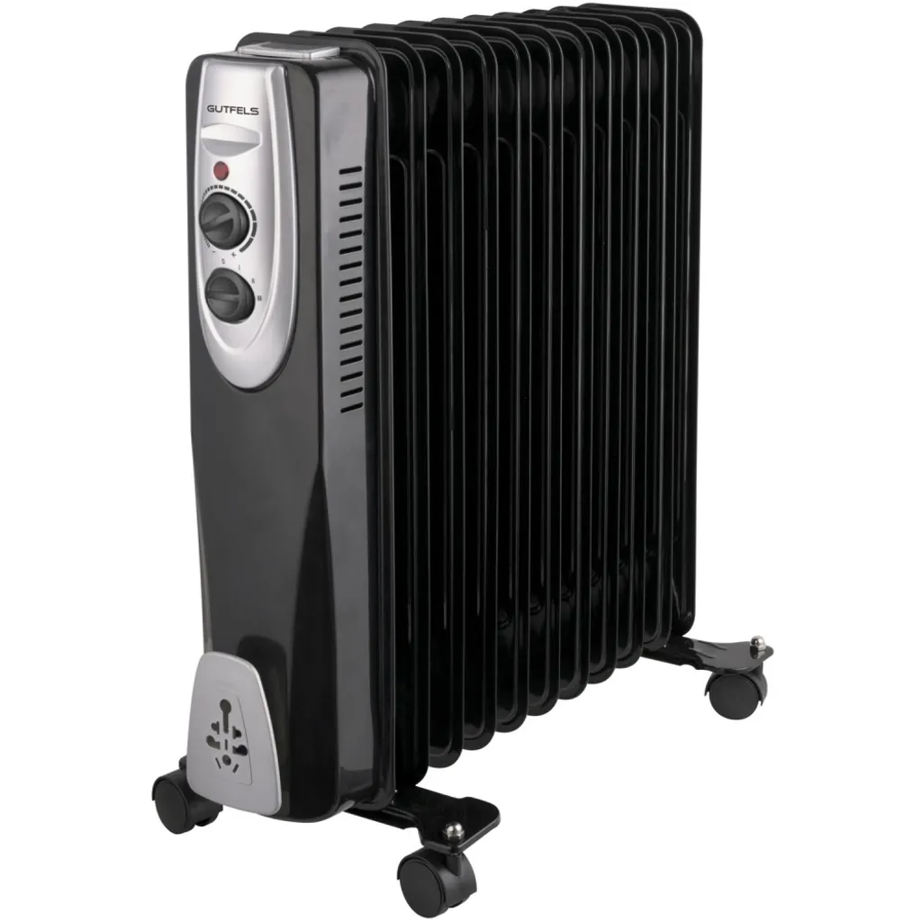 GUTFELS HR 32011 Sw, 1,45 M, Flur, Schwarz, Silber, Drehregler, 2500 W, 1000 W 2 GUTFELS HR 32011 Sw, 1,45 M, Flur, Schwarz, Silber, Drehregler, 2500 W, 1000 W