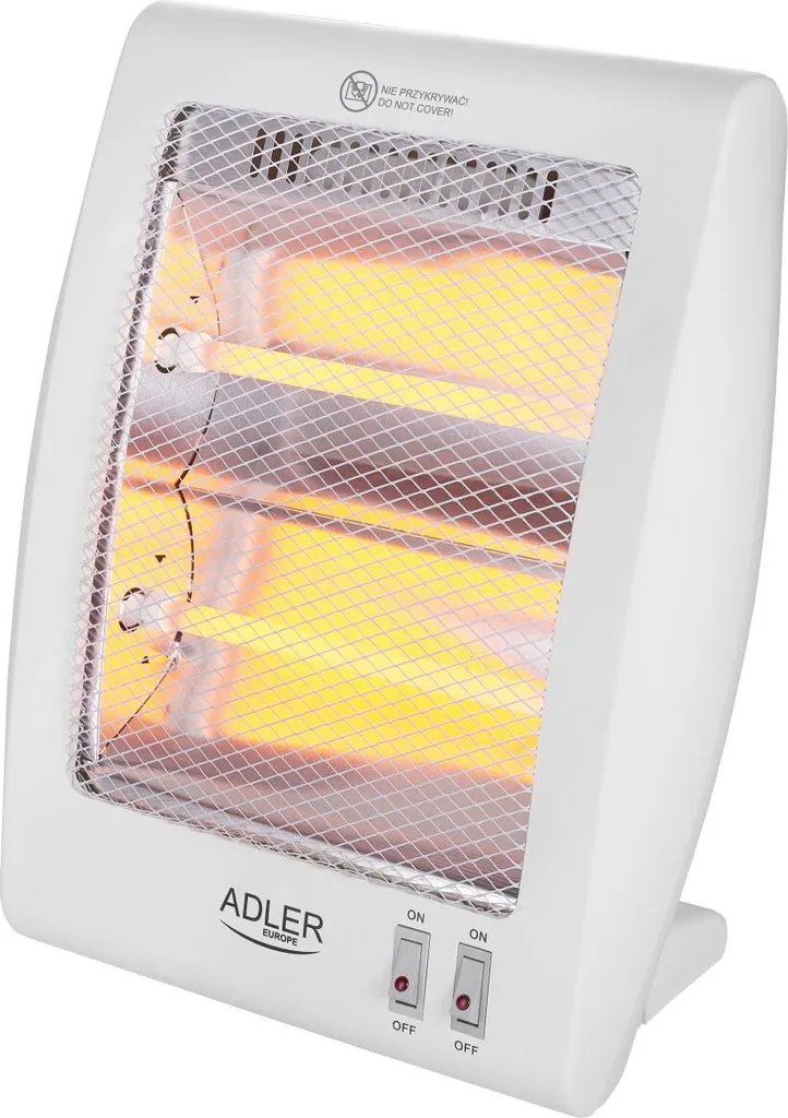 Adler Heater AD 7709 Halogen-Heizstrahler, 800 W, Anzahl Leistungsstufen 2, Weiß 3 Adler Heater AD 7709 Halogen-Heizstrahler, 800 W, Anzahl Leistungsstufen 2, Weiß