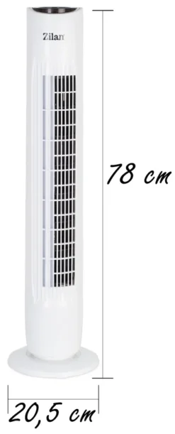 Zilan Turmventilator | 3 Stufen | 2 Modi | 7,5h Timer | Fernbedienung | Oszillierend | -De'Longhi || Rowenta Verkaufsgeschäft 7b13ed2da582210bdc3c84d62a4dd8b1