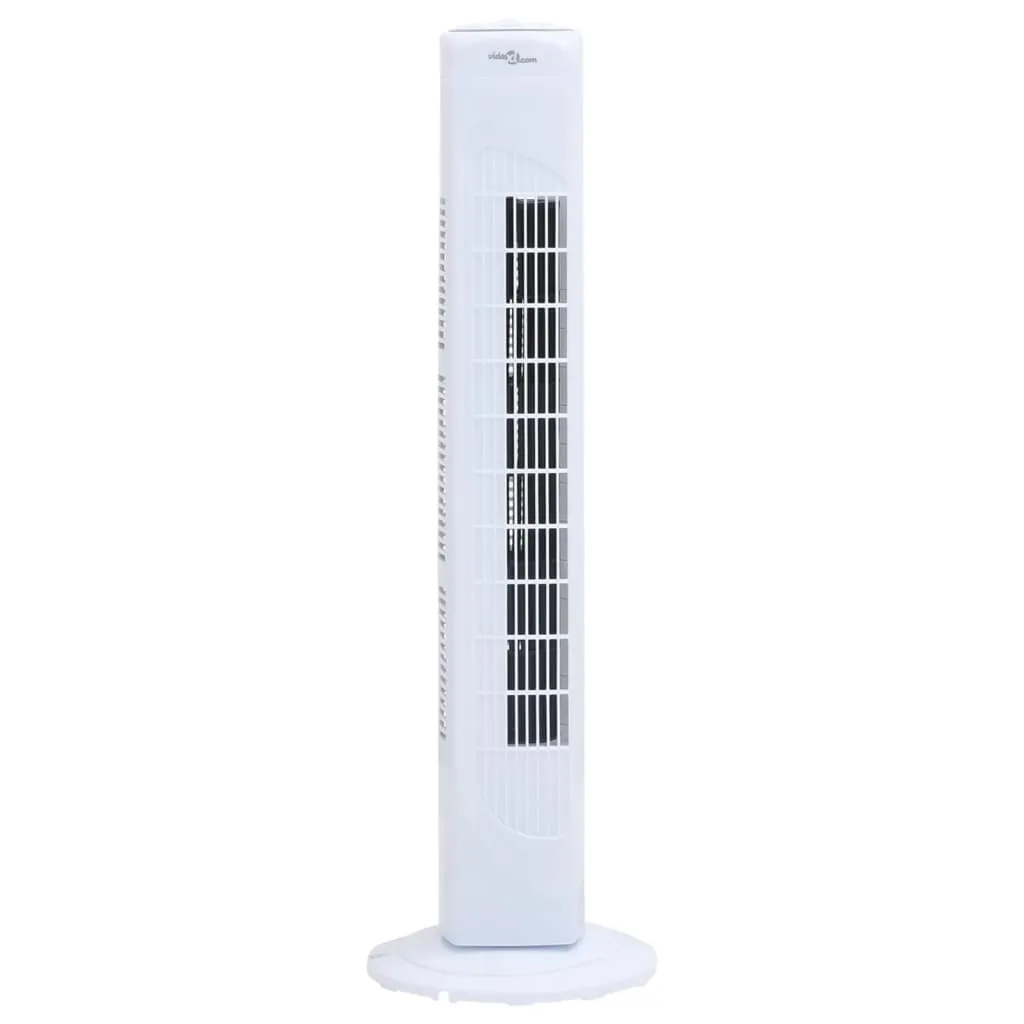 VidaXL Turmventilator Φ24x80 Cm Weiß 3 VidaXL Turmventilator Φ24x80 Cm Weiß