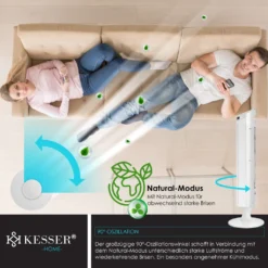 KESSER Turmventilator FERNBEDIENUNG Ventilator LED Display Standventilator Klimaanlage, Farbe:Weiß 16 KESSER Turmventilator FERNBEDIENUNG Ventilator LED Display Standventilator Klimaanlage, Farbe:Weiß -De'Longhi || Rowenta Verkaufsgeschäft 7d72f01f7184b02b6d1cfb48c2421dda