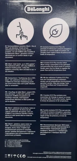 De'Longhi DeLonghi DCH7993ER.BC Keramik Heizlüfter, 2.400 W - Schwarz -De'Longhi || Rowenta Verkaufsgeschäft 7ee3fd14cada1ff634d7196431c120d9