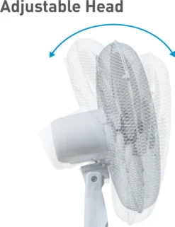 SUNTEC Ventilator Leise | Stand Standventilator CoolBreeze 4000 | Leise 40 Cm Durchmesser, 50 Watt | Fan Windmaschine Weiss | Für Bett, Schlafzimmer, Büro, Wohnung, Terrasse -De'Longhi || Rowenta Verkaufsgeschäft 801895c693b4faeae4aaaa7ea46a85ed