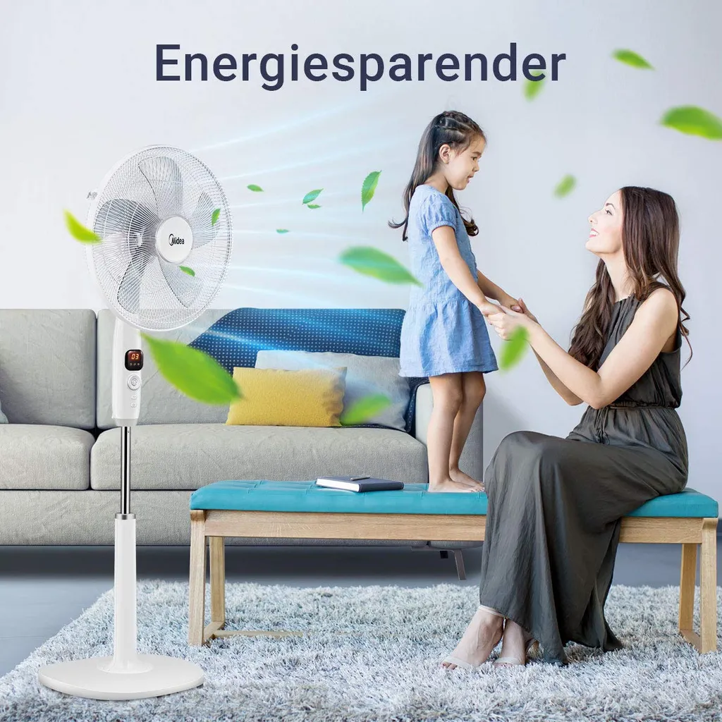Ventilator Standventilator Fernbedienung FS40-16CR Midea Inverter Motor Leise 12 Ventilator Standventilator Fernbedienung FS40-16CR Midea Inverter Motor Leise – Bild 10