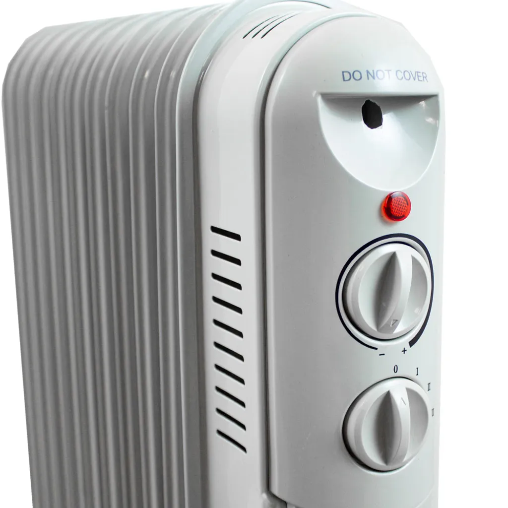Rohnson Elektrischer Ölradiator R-2511-16, 2500W 11 Rippen Weiß 6 Rohnson Elektrischer Ölradiator R-2511-16, 2500W 11 Rippen Weiß – Bild 4