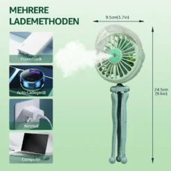 CMYBABEE USB Ventilator Handventilator Mini Fan, Ventilator Und Befeuchter 2 In 1 Design Clip Ventilator Für Kinderwagen, Zuhause & Büro 13 CMYBABEE USB Ventilator Handventilator Mini Fan, Ventilator Und Befeuchter 2 In 1 Design Clip Ventilator Für Kinderwagen, Zuhause & Büro -De'Longhi || Rowenta Verkaufsgeschäft 8587ea7ed31f2d284514105547d5cd55