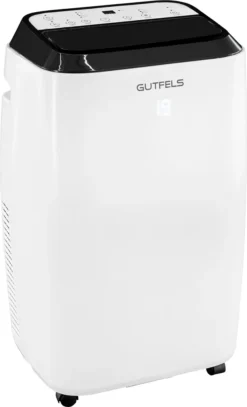 GUTFELS Klimagerät CM 61249 We | Mobiles Klimagerät | 12000 BTU / 3,5 KW Kühlleistung | 1050 W Leistung | Weiß