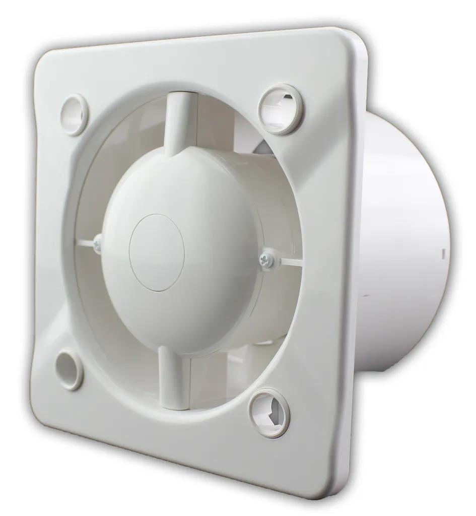 Badlüfter Lüfter Badventilator Wohnraumlüfter Kugellager Rückstauklappe Ø 125 Mm Standard Weiß Matt Gerade 4 Badlüfter Lüfter Badventilator Wohnraumlüfter Kugellager Rückstauklappe Ø 125 Mm Standard Weiß Matt Gerade – Bild 2