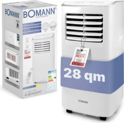 Bomann® Klimaanlage, 3in1 Klimagerät Zum Kühlen, Entfeuchten Und Ventilieren, Mobiles Klimagerät Leise Mit 7.000 BTU Kühlleistung, Mobile Klimaanlage Mit Abluftschlauch Und Timer, CL 6061 CB -De'Longhi || Rowenta Verkaufsgeschäft 89feded3ff0cbb55ea2bd44523f380e6